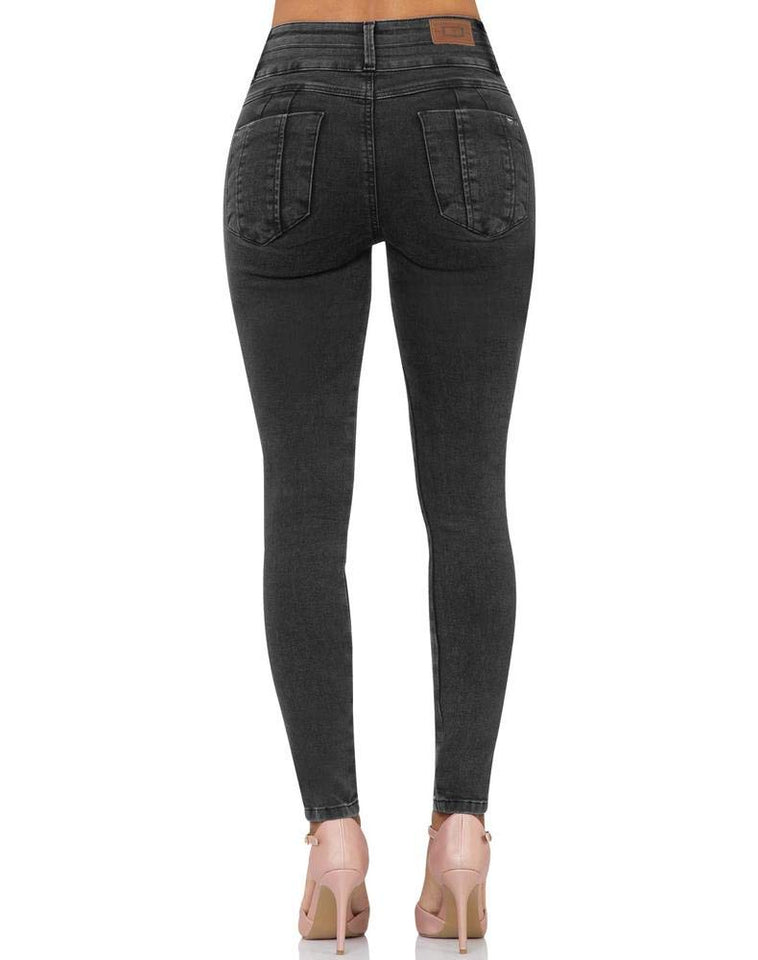 JEANS OGGI JEANS MUJER NEGRO MEZCLILLA STRETCH KATIA