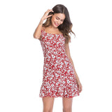 FTVOGUE Vestido Casual de Moda para Mujer con Estampado de Gasa
