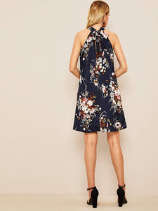 Floerns Mujer Verano Chiffon sin Mangas Vestido De Fiesta