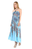 Village Venture- Vestido Casual Estampado Tono Azul 353