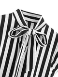 Floerns - Blusa de Gasa sin Mangas para Mujer, diseño de Rayas
